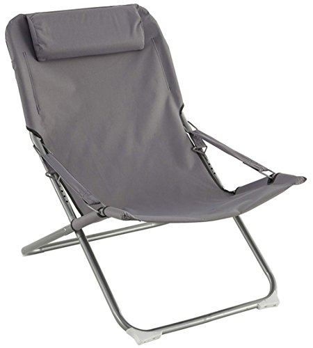 Fauteuil relax coloris Gris - Dim : L 73 x P 64...
