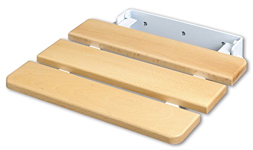 PEGANE Siège escamotable pour douche en Hêtre naturel, 35 x 41 x 41 cm -PEGANE- code EAN 6038009192994 