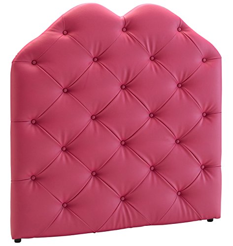 Tête de lit capitonnée coloris Fuschia - Dim : ...