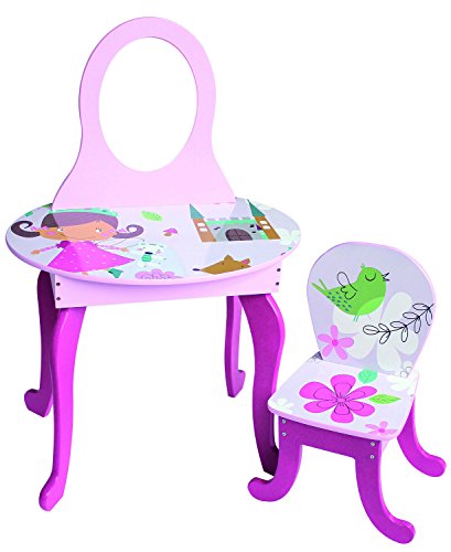 Coiffeuse enfant avec chaise, Motif Girly L 60 ...