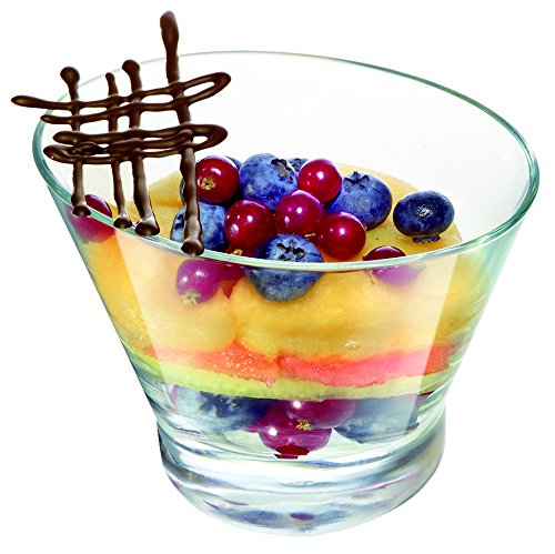 LOT DE 6 COUPES OVALES A ENTREMETS Ø113 x H65,5...