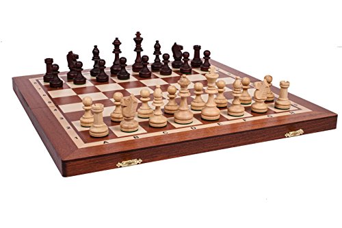 Professionnel jeu d'échecs en bois grand tourno...
