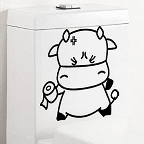 22 *28 cm, 10 stickers pour wc design sticker m...