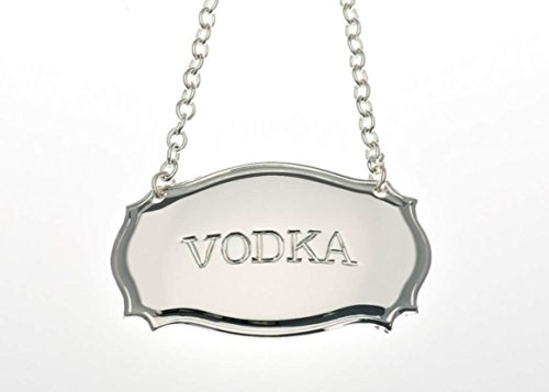 VODKA-flaschenanhänger avec kette- argenté et t...
