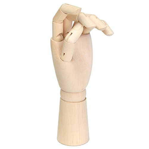 KING DO WAY Modèle flexible main articulé en bois décor maison objets de décoration wood hand art model-12inch (300mmx60mm) code EAN 6111636426455 