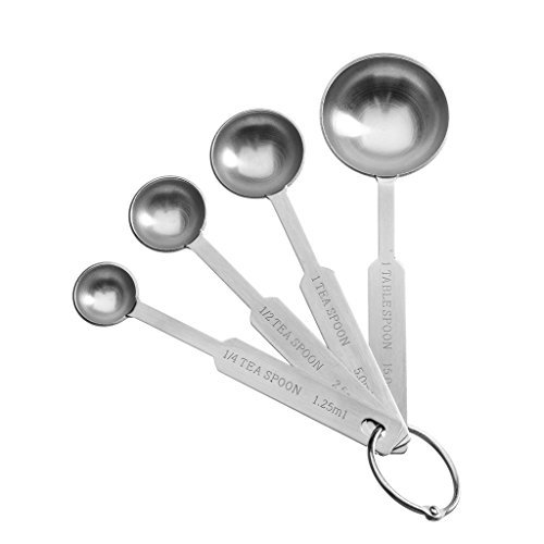 Lot de 4pcs cuillères à mesurer - 1.25 / 2.5 / ...