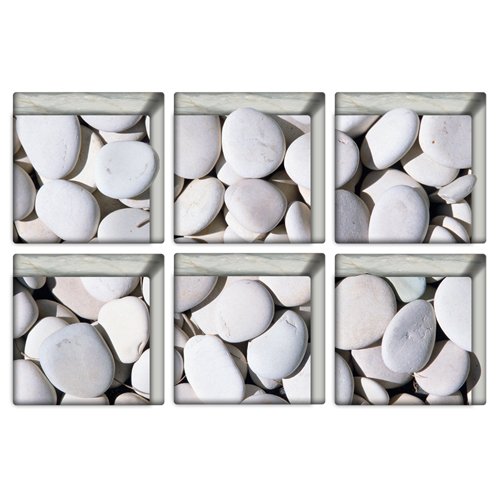 6 sets autocollant antidéparant image 3d pierre...