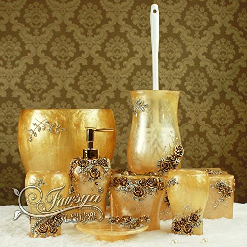 Résine moderne européen suite bains mis rose ja...