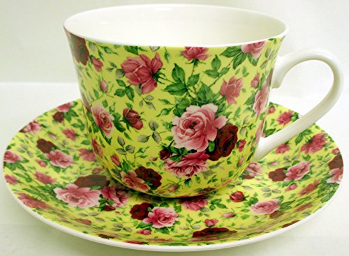 Anglais Rose Petit Déjeuner Tasse Et Soucoupe