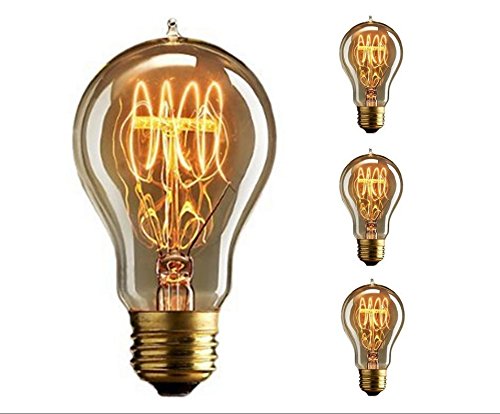 Vintage E27 E26 B22 Edison Vis Ampoule 60w Dimmable A19 Antique Filament Tungsten boucle style Incandescent Ampoules lumière Eclairages Nostalgique décoratif en verre 220V 3pack 6138420226220 Lampes Vintage E27 E26 B22 Edison Vis Ampoule 60w Dimmable A19 Antique Filament Tungsten boucle style Incandescent Ampoules lumière Eclairages Nostalgique décoratif en verre 220V 3pack 6138420226220 Lampes