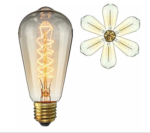 6 pack d'ampoule Vintage Edison Lumière 40W 60W -ST64 Antique Filament Wrap Style-E27 E26 B22 lustres Ampoules 2200K Pour Accueil Luminaires et Divers Festival de Decora 6138420226237 Lampes 6 pack d'ampoule Vintage Edison Lumière 40W 60W -ST64 Antique Filament Wrap Style-E27 E26 B22 lustres Ampoules 2200K Pour Accueil Luminaires et Divers Festival de Decora 6138420226237 Lampes