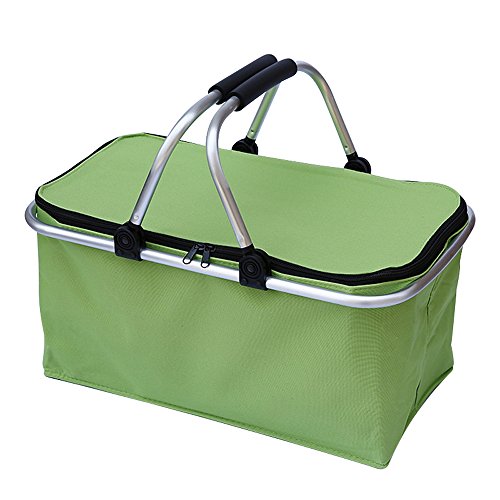 Double poignée tissu oxford panier pliante pour...