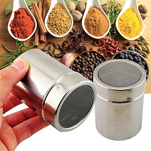 Acier inoxydable chocolat shaker farine sel pou...