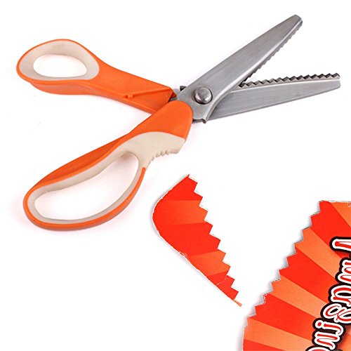 Ourbest Ciseaux de couture professionnels ciseaux de couture Ciseaux cranteurs à manche ourbest Zig Zag Craft Coupe code EAN 6164800119905 