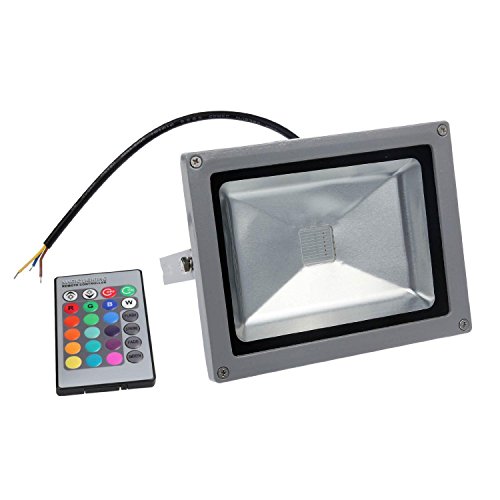 20W couleur RVB télécommande lampes spot de lumière haute puissance projecteurs projecteurs-Dimmable-1750Lm-120 degrés-IP65-AC85-265 6166057323258 junhe 20W couleur RVB télécommande lampes spot de lumière haute puissance projecteurs projecteurs-Dimmable-1750Lm-120 degrés-IP65-AC85-265 6166057323258 junhe
