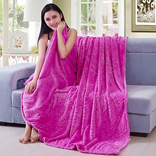 SB@super douce fourrure floue-couverture chaude...