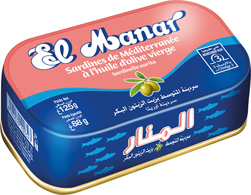 SARDINES DE MÉDITERRANÉE À L'HUILE D'OLIVE VIERGE