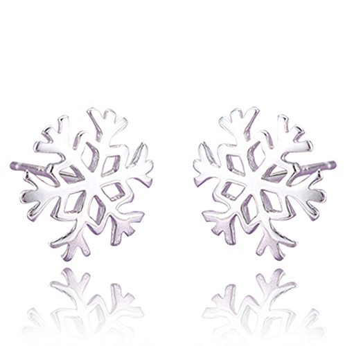 Flammee Boucles d'Oreille Femme Simple Plaque A...