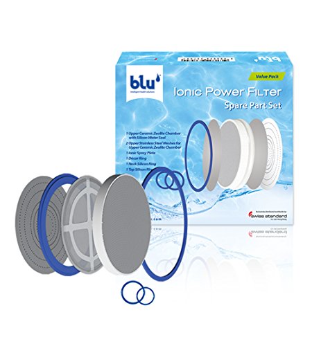 blu, www.swissblu.com blu Ionic Power Filter - Kit de pièces de rechange, kit d'unité de filtrage pour le Ionic Power Filter, inclus : plaque de buses et bagues d'étanchéité 6223003661113 (6223003661113)