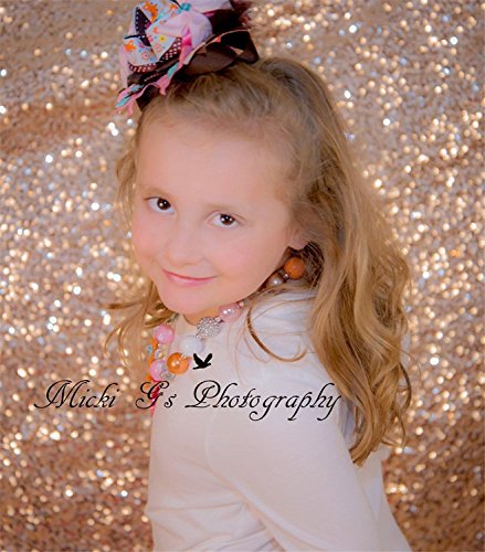 TRLYC trlyc 120cm Width*195cm Shimmer Paillettes Tissu photo toile pour mariage sur Vente couleurs sont disponibles, Autre, rose gold, 4ft*6.5ft sequin backdrop code EAN 6225409218960 