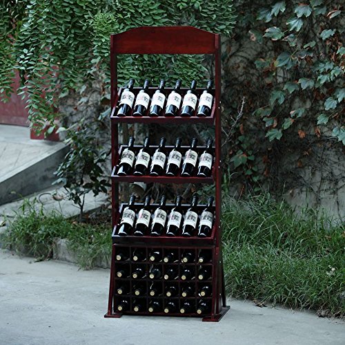 YUXIA GYX Armoire à vins en rack porte-bouteilles en bois casier à vin bois pin créatif vin présentoirs vins 6240022099833 (6240022099833)