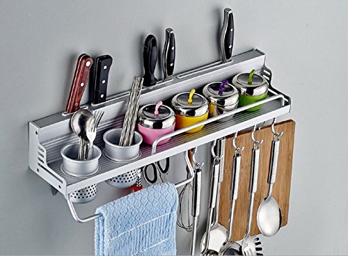 YUXIA gyx Cuisine de l'espace de rangement mural en aluminium multifonction couteau de cuisine 6244564450312 (6244564450312)