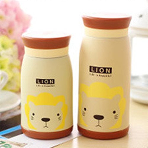 saflyse 1 Paire Cute Animals Mug isotherme isotherme Gobelet Mug isotherme pour café, thé, lait, eau etc. Löwen 6245768366188 Saflyse