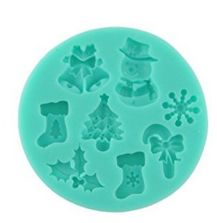 Yssabount Chaussettes de Noël Arbre de Noël Bonhomme de neige Moule à gâteau en silicone Moule Fondant 6286223914018 (6286223914018)