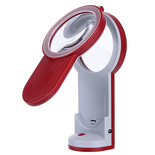 10X 20X 30X LED Lampe pliant Lampe loupe avec s...