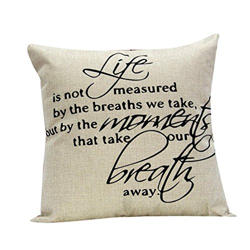 vipwind Couvre-lit HOME appuyé en coton Coussin...