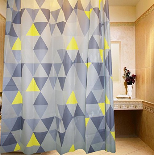 LUN Treillis motif salle de bain Rideau tissu d...