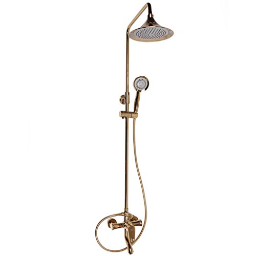sun-gold plaqué de Salle de Bain Luxe pluie Sys...