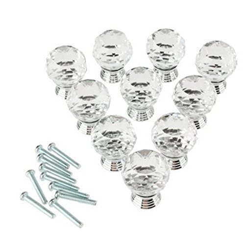 dealglad® Lot de 10 20 mm cristal rond en verre...