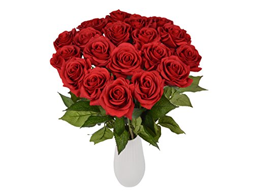 10pcs plante artificielle bouquet fleurs rose a...