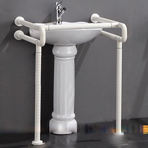 KHSKX Bassin de lavage avec piédestal lavabo bassin désactivé antibactérien sans barrière main courante glisser les mains courantes en nylon évier de salle de bain , yellow code EAN 6357852963958 