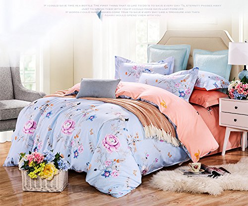 Impression de sergé de coton propre quatre set ...