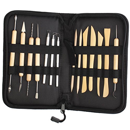 Set de 14 pcs outils de modelage poterie argile...