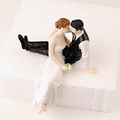 Edealing 1PCS jeunes mariés Toppers Couple Figu...