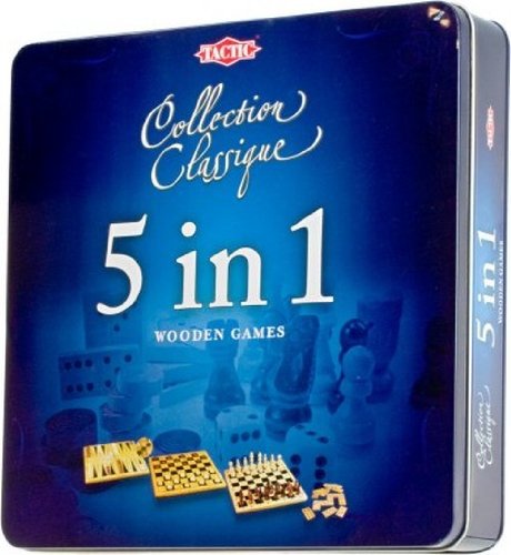 - 14006 - jeu classique - coffret métal 5 jeux ...