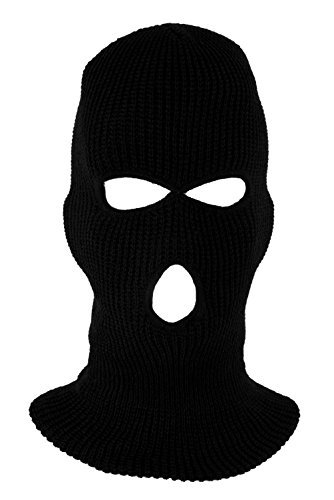 Cagoule 3 trous Commando Intervention Black Pan...