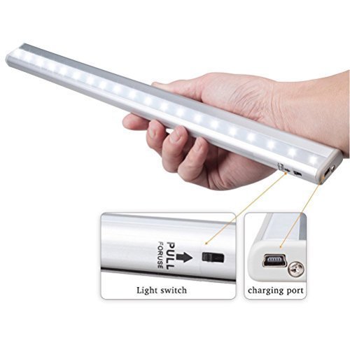 Automatic rechargeable led light lamp pir motio...