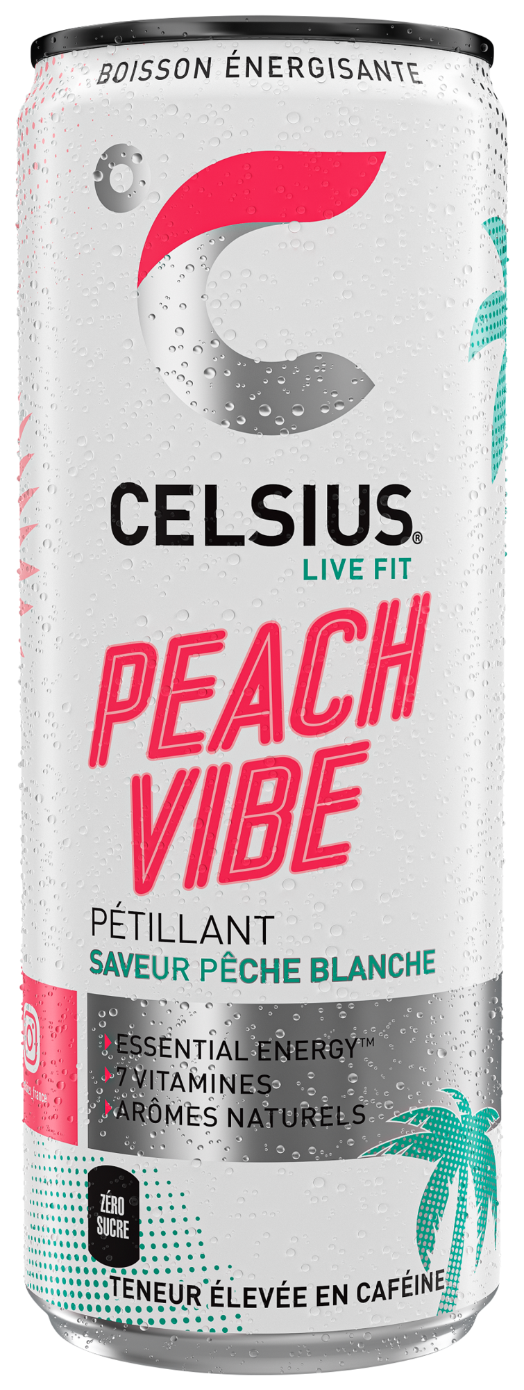 CELSIUS BOISSON ÉNERGISANTE PEACH VIBE code EAN 6430056289731 