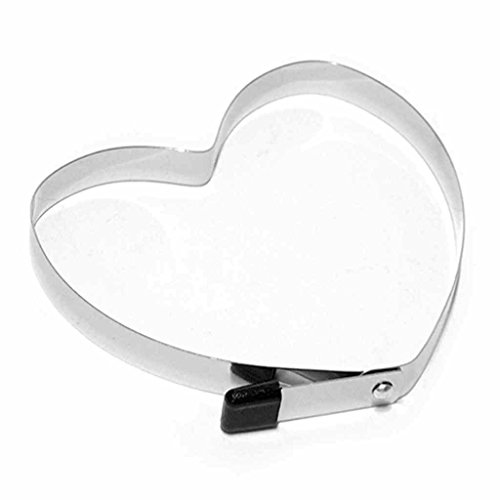 dealglad® Bague cœur en acier inoxydable de cui...