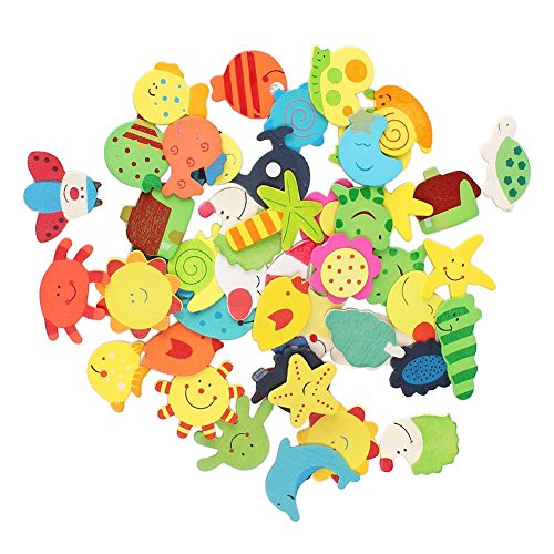 dealglad® Lot de 48 fantaisie coloré animaux en...