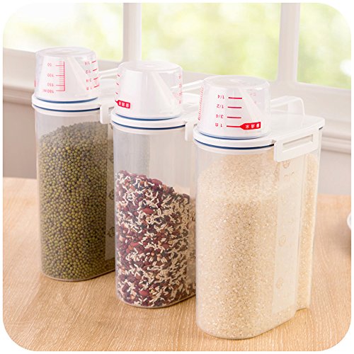 asentechuk® 2 kg Portable hermétique alimentair...