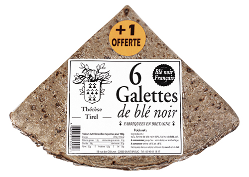 THÉRÈSE TIREL GALETTES DE BLÉ NOIR code EAN 6443355 