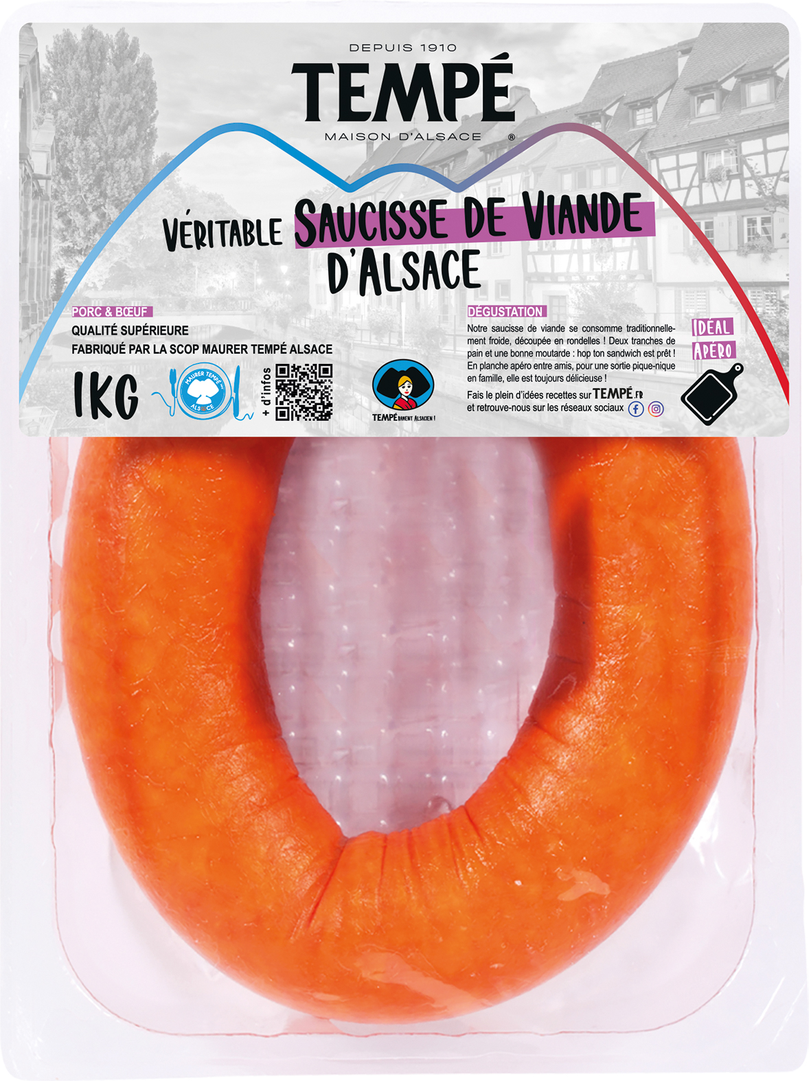 VÉRITABLE SAUCISSE DE VIANDE D’ALSACE