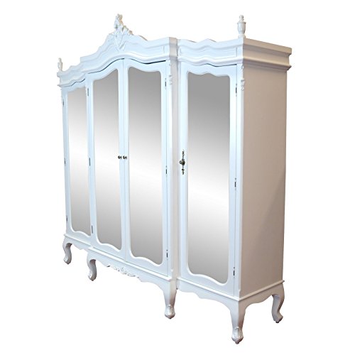 Français Blanc Top Qualité Triple porte miroir ...