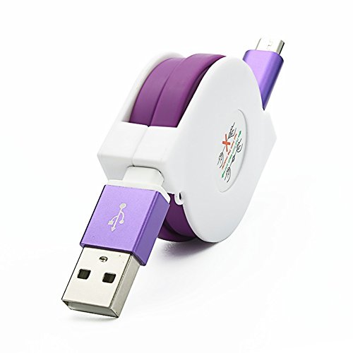 1m retráctil micro usb cable 2.0 data sync cabl...