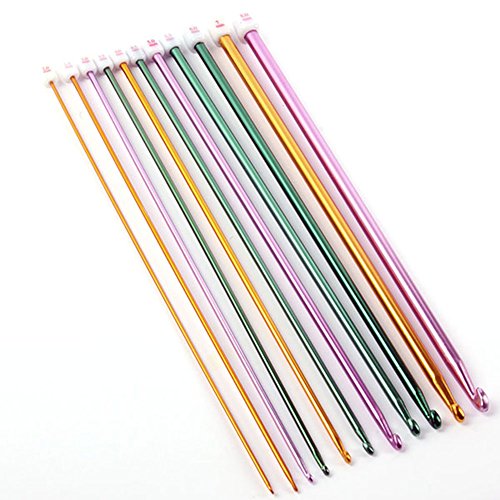 Multicolore aluminium tunisien afghan crochet d...